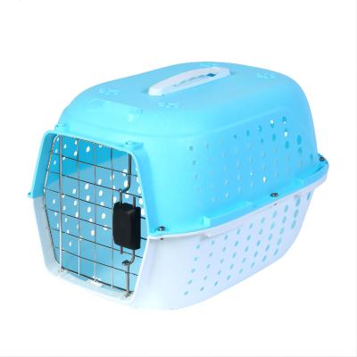 China 2021 Viable New Breathable Portable Pet Air Box Cat And Dog Pet Cage Shipping Transport Box for sale