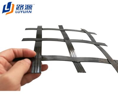 China Strong knot peeling strength and small creep polypropylene geogrid ultrasonic welded biaxial geogrid reinforced geogrid for sale for sale