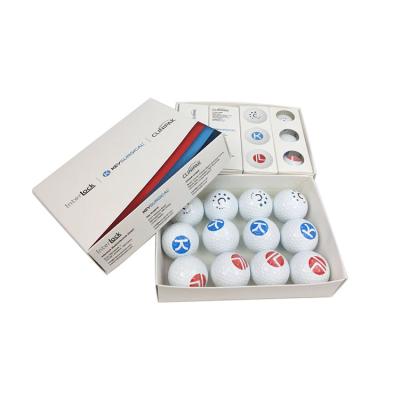 China Rubber + Urethane Tour Golf Ball With Logo Printing On Balls And Boxes for sale