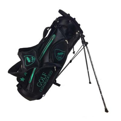 China Lightweight OEM Nylon Golf Bags With Stands Legs for sale