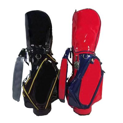 China Crystal Custom Leather PU Golf Cart Bag for sale