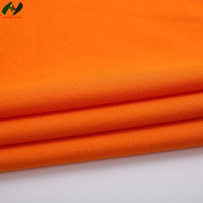 China Factory High Quality Cotton Polyester T-shirt Fabric Types Shrink-Resistant Plain Dyed Mens Shirt Fabric With Warp Knitted for sale