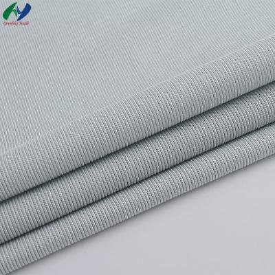 China Textile Supplier Shrink-Resistant 66% Shaoxing Cotton 34% Polyester High Quality Warp Knitted Rib Fabric For Clothes for sale