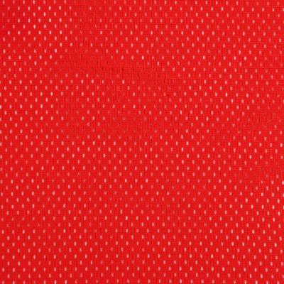 China Shrink-Resistant Wholesale Customized Net Good Quality Red Color 100%Polyester Mesh Fabric for sale