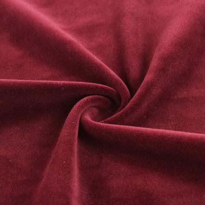 China New Design Shrink-Resistant For Garment And Home Textile 94%Polyester 6%Spandex Plain Dyed Knitting Suede Sofa Fabric for sale