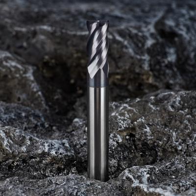 China CNC Process Solid Carbide CNC End Mill Corner Radius End Mill Machines Cutter for sale