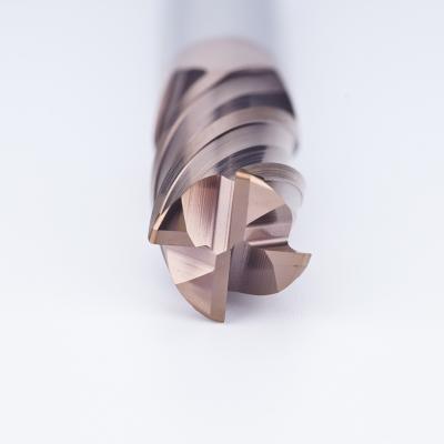 China Processing Solid Carbide 4 Flutes Taurus End Mill Corner Radius End Mill CNC Cut Bits Solid Carbide End Mill for sale