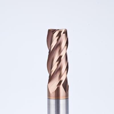 China Processing CNC Solid Carbide 4 Flute Endmill Flat Cutter Cutting Tool for sale