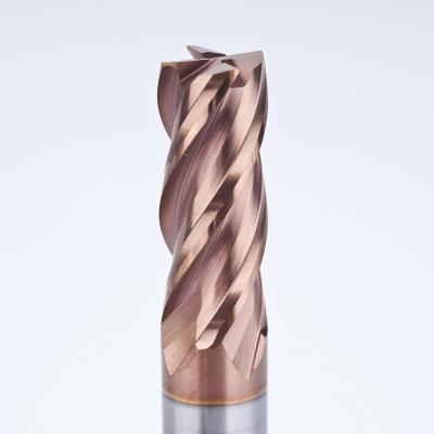 China HRC58 Endmills Solid Carbide 4 Flute End Mills CNC Milling Cutter Processing, Milling Tool For Die Steel for sale