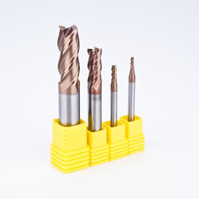 China HRC55 Endmills Solid Carbide 4 Flute End Mills CNC Milling Cutter Processing, Milling Tool For Die Steel for sale