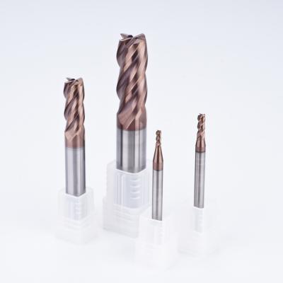 China High Precision Carbide 4 Flute CNC Solid End Mills For Die Steel Milling Tool For Die Steel for sale