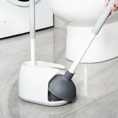 China Wall Mount Sustainable High Quality Quick Drying Odorless Silicone Toilet Brush And Holder for sale