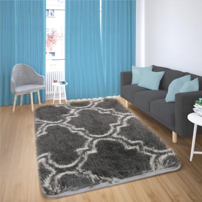 China Home High Quality Patterned Fluffy Carpet Anti Slip Shaggy Rugs Comfy Area Rugs for sale