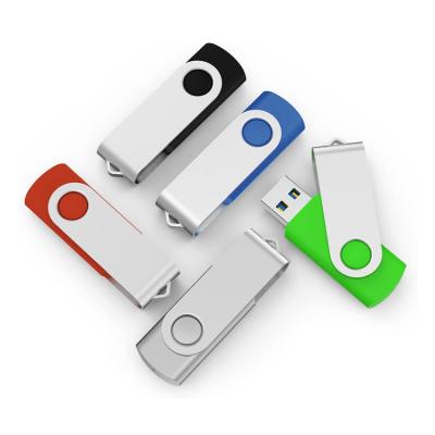 China Fast Speed ​​Data Saving USB3.0 Promotional Mini Logo Customized Swivel USB Flash Drive 8gb Metal Stick 512GB for sale