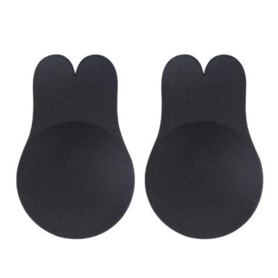 China Nipple Cover Silicone Adhesive Breast Pies Nylon Stickers Breast Lift Up Bandage Invisible Bra Bunny Chest Paste for sale