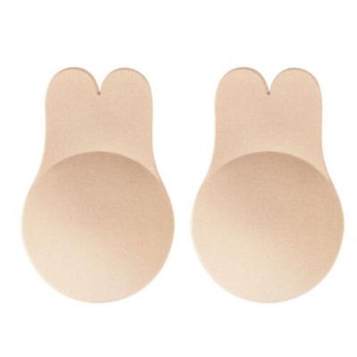 China Hot Selling Fashion.sexy Silicone Self Adhesive Lift Up Invisible Rabbit Ear Nipple Cover for sale