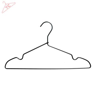 China factory price high quality black Space-saving aluminum hangers for coat for sale