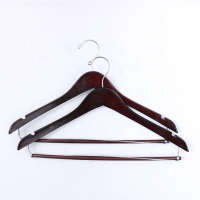 China Durable Eco-friendly Home / Eco-friendly / Anti-slip Use Wooden Hangers With Custom Design for sale