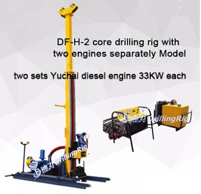 China Hydraulic Wireline Core Mining Drilling Rig with Bq/Nq/Hq/Pq Drill Tool for sale