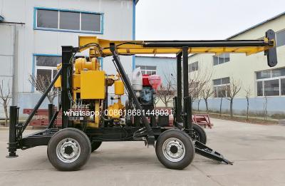 China Trailer Mounted Hydraulic Rotary Water Well Bore Core Drilling Machine Price for sale