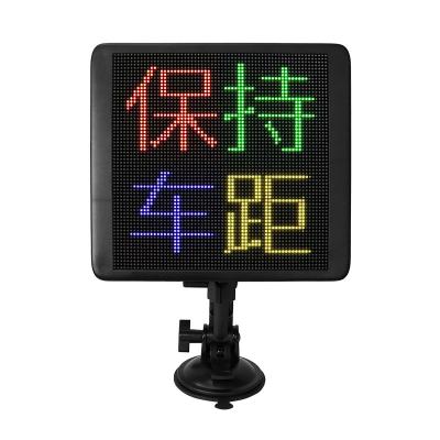 China Full Color LED Space Yzora Board Square Led Sign Business Advertising Display Car Rear Windows Led Screens for sale