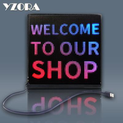 China Suitcases Yzora APP Board Smart Flexible Instant Light Panel Full Color Outdoor Led Display Advertising Screens For Bags And T-shirt for sale