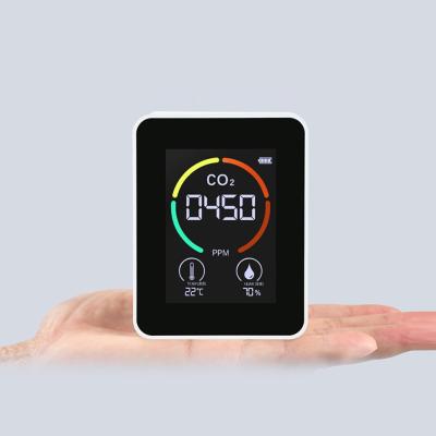 China ABS+TFT LCD Screen CO2 Air Controller Air Quality Monitoring Instruments Temperature Humidty Monitor CO2 Detector Historical Records Savings for sale