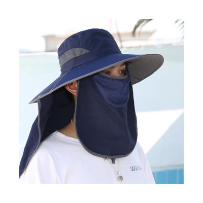 China Breathable Sunshade Neck Protection Sunshade Hat Summer Comfort Couples Face Mask Outdoor Foldable Fisherman Hat Male Ultraviolet Proof Fishing Hat for sale