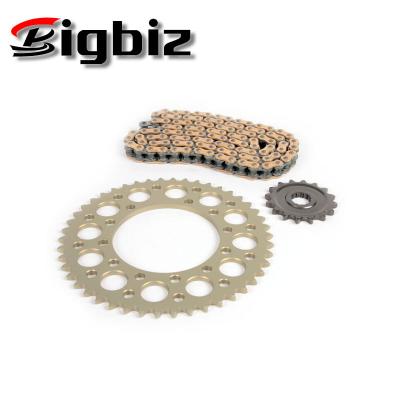 China 43T/16T 1045 Steel Or 16Mn TITAN 99 Steel Chain And Sprocket Kit For Motorcycle Transmission for sale