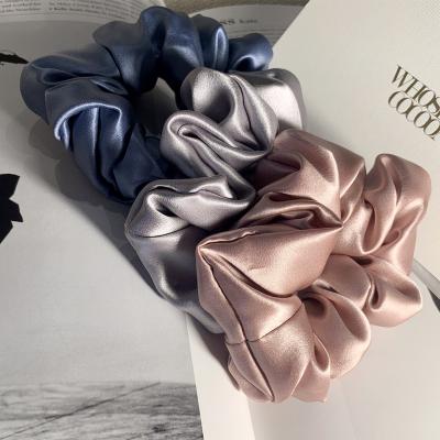 China Women Shape Silk Scrunchies For Hair Elastic Hair Bands Hair Ties Ponytail Holder S-01 for sale