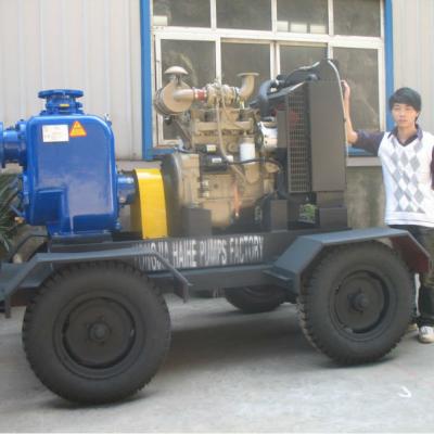 China Drinking Water Treatment Diesel Self Priming Pumps Set , Electric Irrigation Water Pump For Sale for sale