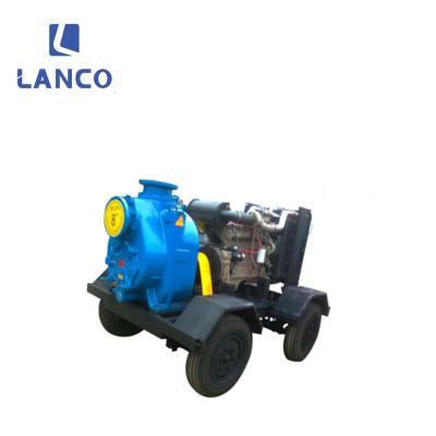 China High Suction 4 Inch Self Priming Non Drag Diesel Waste Centrifugal Pump for sale