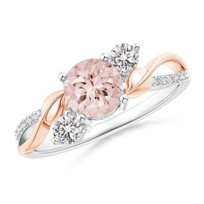 China Romantic Luxury Wedding Ring Rose Gold Zircon Finger Ring Fashion Accessories for sale