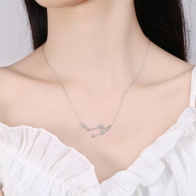 China CHENGYI FASHIONABLE jewelry 925 sterling silver zodiac pendant necklace moissanite lock necklaces for women for sale