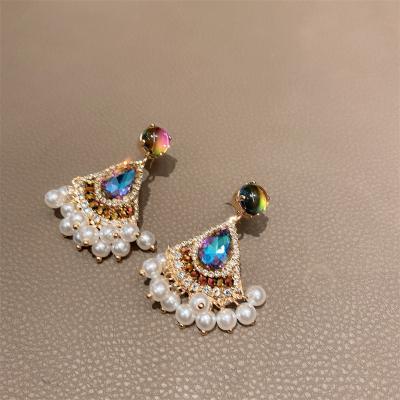 China CHENGYI Vintage Tassel Earrings Jewelry Pearl Earrings Women Vintage Tassel Earrings Handcrafted Earrings for sale