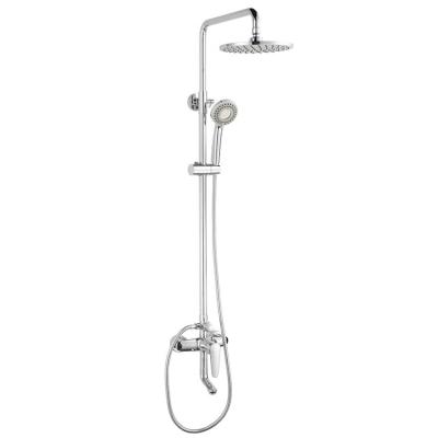 China Modern Contemporary 360 Degree Rotate Exposed Bath Shower Faucet With Adjustable Headshower for sale