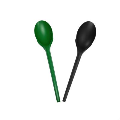 China PLA Disposable Recyclable Plastic Free Cutlery Fork And Spoon Compostable Biodegradable Cutlery for sale