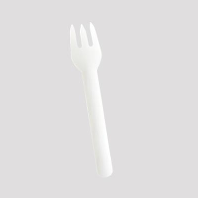 China Quanhua Disposable Paper Spoon Recyclable Compostable Biodegradable Cutlery for sale