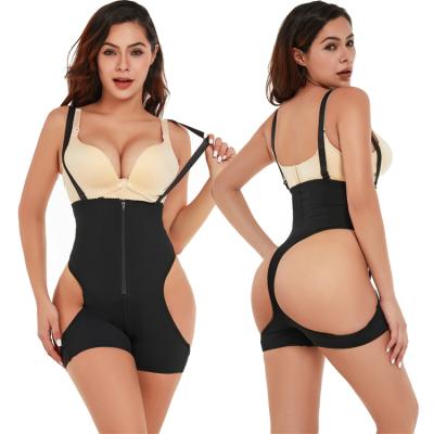 China Open Body Faja Bust Shaper Women Waist Trainer Shapewear Thong Bodysuit Tummy Control Antibacterial Seamless Panties for sale