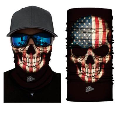 China Skull Tubular Seamless Headband Seamless Tube Bandana Face Bandana Elastic Custom Printing Magic Bandana for sale