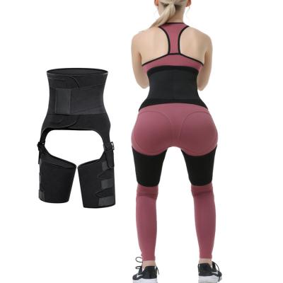 China Fat Burning Antibacterial Sweated Leg Shaper Women Thigh Body Shaper Butt Lifter Waist Compression Thigh Enahncer for sale