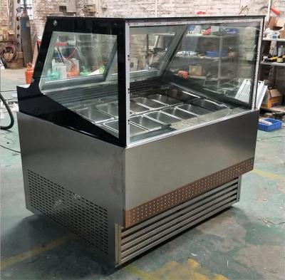 China Single-temperature 4ft GN Pans Ice Cream Showcase Display Freezer For Store Supermarket for sale