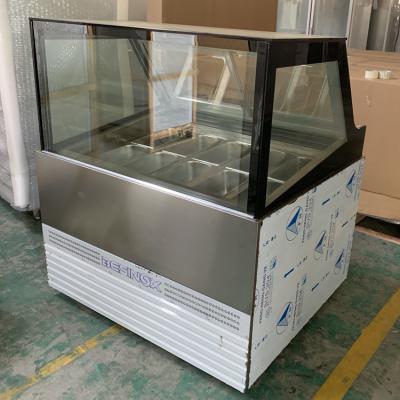 China Single-temperature 1.5m Commercial Gelato Ice Cream Showcase Display Freezer for sale