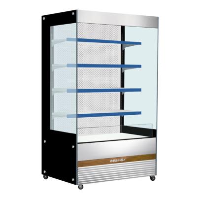 China Single-temperature 5ft Multideck Open Cooler Showcase Chiller Display For Supermarket Bottle Milk Yogurt Beer Juice for sale