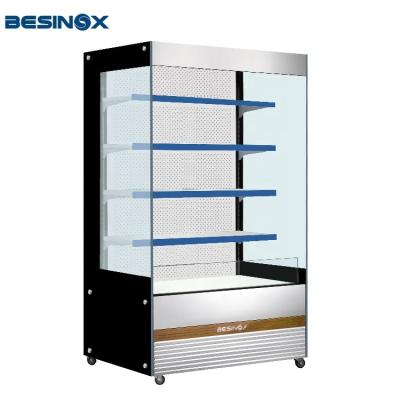 China Single-temperature 7ft Multideck Open Cooler Showcase Chiller Display For Supermarket Bottle Milk Yogurt Beer Juice for sale