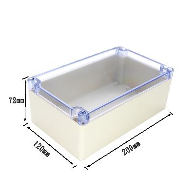 China Custom Waterproof Cover IP65 Waterproof ABS Plastic Enclosure Box Transparent for sale