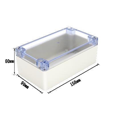 China Hot Selling IP65 Waterproof Transparent Cover Junction Box Plastic Electronic Waterproof Plastic Enclosure for sale