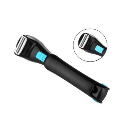 China New High Quality Twin Edge Razor Blade Design Long-handle Design Men's Electric Washable Shaver With Aluminum Floating Head for sale