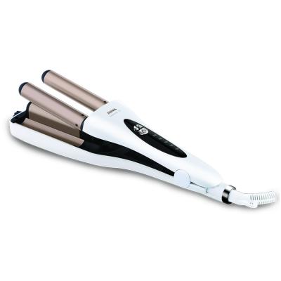 China Wholesale 5 Temperature Setting Mode And Fit Ceramic Hair Curler Hair Curler 3 Barrel Wave Triple Curling Iron for sale