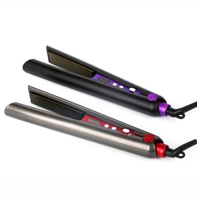 China Mist Spray And Temperature Control Private Label Customized Titanium Floating Plate Hair Straightener for sale